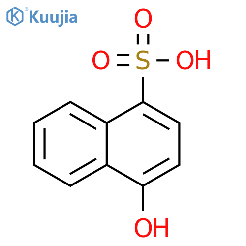 1-Naphthalenesulfonicacid, 4-hydroxy-, sodium salt, hydrate (1:1:1) structure