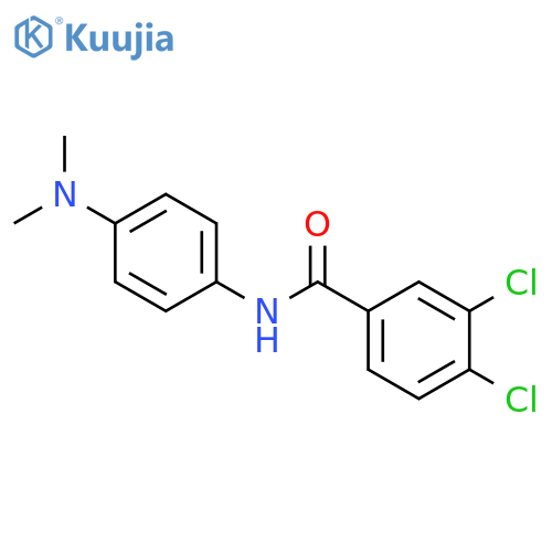 3,4-dichloro-N-[4-(dimethylamino)phenyl]benzamide structure