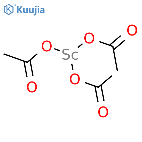Scandium(III) acetate hydrate structure