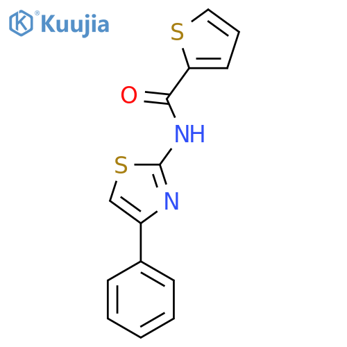 N-(2Z)-4-phenyl-2,3-dihydro-1,3-thiazol-2-ylidenethiophene-2-carboxamide structure