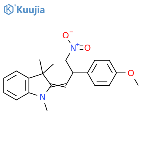 2,3-Dihydro-2-[2-(4-methoxyphenyl)-3-nitropropylidene]-1,3,3-trimethyl-1H-indole structure