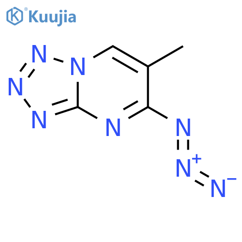 Tetrazolo[1,5-a]pyrimidine, 5-azido-6-methyl- structure