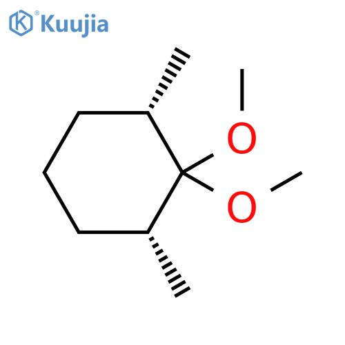 Cyclohexane, 1,1-dimethoxy-2,6-dimethyl-, (2R,6S)-rel- structure