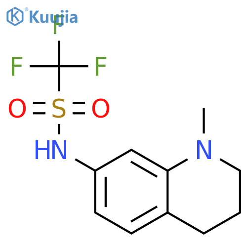 1,1,1-Trifluoro-N-(1-methyl-1,2,3,4-tetrahydroquinolin-7-yl)methanesulfonamide structure