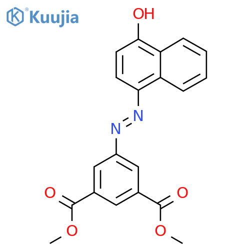 1,3-dimethyl 5-{2-(1E)-4-oxo-1,4-dihydronaphthalen-1-ylidenehydrazin-1-yl}benzene-1,3-dicarboxylate structure