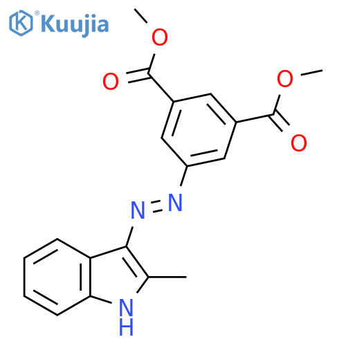 1,3-dimethyl 5-{2-(3E)-2-methyl-3H-indol-3-ylidenehydrazin-1-yl}benzene-1,3-dicarboxylate structure