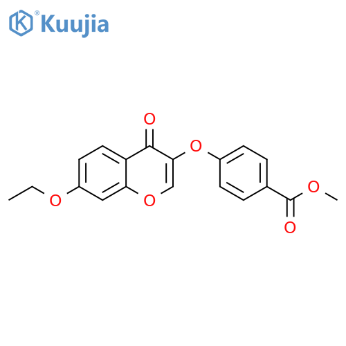 methyl 4-(7-ethoxy-4-oxo-4H-chromen-3-yl)oxybenzoate structure
