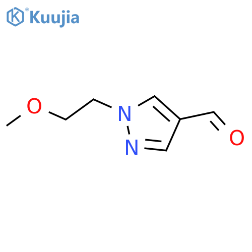 1-(2-methoxyethyl)pyrazole-4-carbaldehyde structure