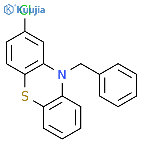10H-Phenothiazine, 2-chloro-10-(phenylmethyl)- structure