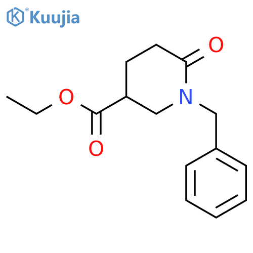 Ethyl 1-benzyl-6-oxopiperidine-3-carboxylate structure