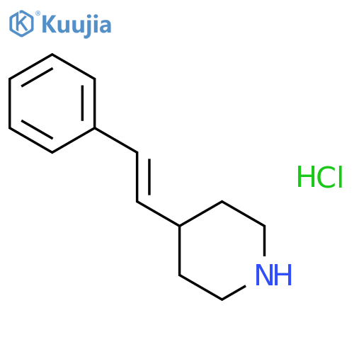 4-[(E)-2-phenylethenyl]piperidine hydrochloride structure