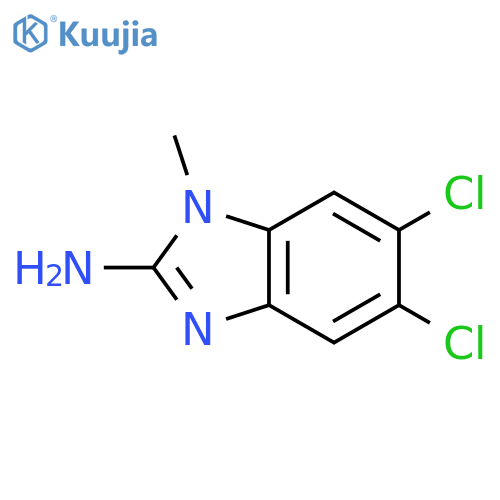 5,6-dichloro-1-methyl-1H-1,3-benzodiazol-2-amine structure
