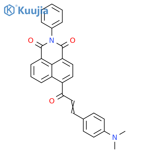 8-(2E)-3-4-(dimethylamino)phenylprop-2-enoyl-3-phenyl-3-azatricyclo7.3.1.0^{5,13}trideca-1(12),5,7,9(13),10-pentaene-2,4-dione structure
