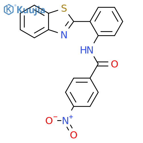 N-2-(1,3-benzothiazol-2-yl)phenyl-4-nitrobenzamide structure
