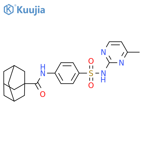 N-{4-(4-methylpyrimidin-2-yl)sulfamoylphenyl}adamantane-1-carboxamide structure