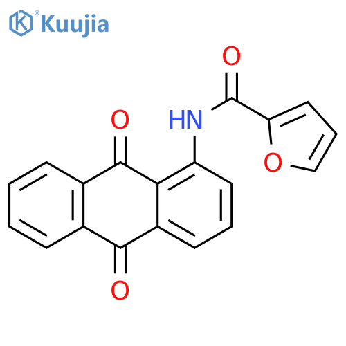 N-(9,10-dioxo-9,10-dihydroanthracen-1-yl)furan-2-carboxamide structure