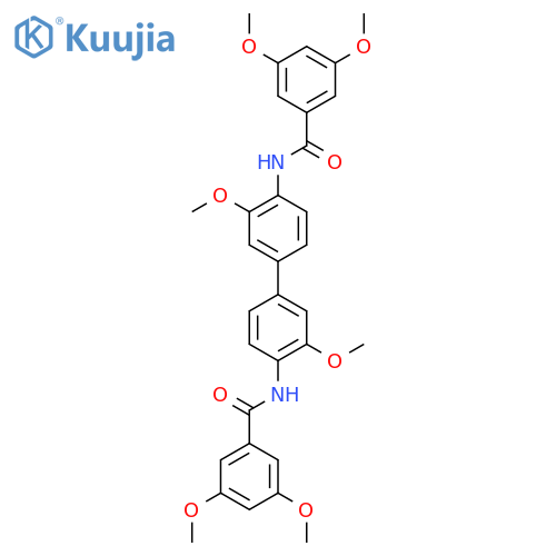 N-4'-(3,5-dimethoxybenzamido)-3,3'-dimethoxy-1,1'-biphenyl-4-yl-3,5-dimethoxybenzamide structure