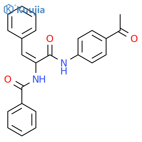 BENZAMIDE, N-[1-[[(4-ACETYLPHENYL)AMINO]CARBONYL]-2-PHENYLETHENYL]- structure