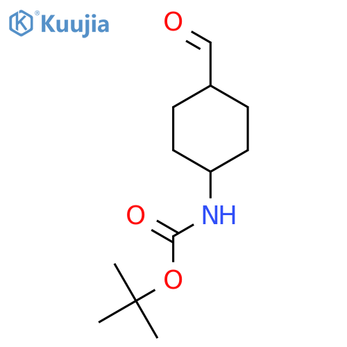 tert-butyl N-(4-formylcyclohexyl)carbamate structure