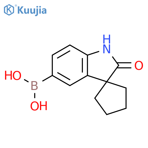 {2'-oxo-1',2'-dihydrospirocyclopentane-1,3'-indole-5'-yl}boronic acid structure