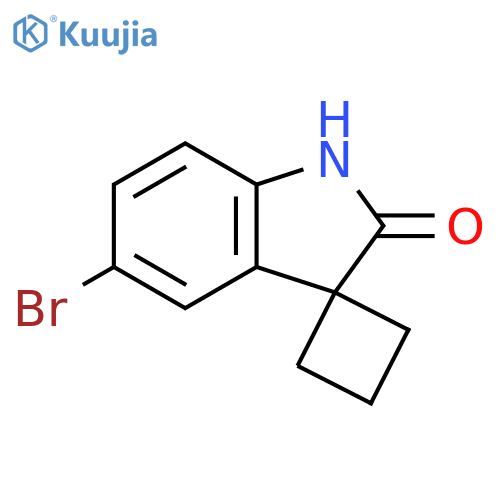 5'-bromo-1',2'-dihydrospirocyclobutane-1,3'-indole-2'-one structure