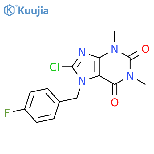 8-Chloro-7-(4-fluorobenzyl)-1,3-dimethyl-1H-purine-2,6(3H,7H)-dione structure