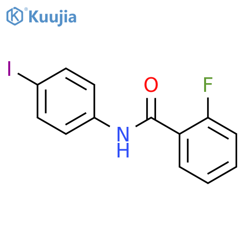 2-Fluoro-N-(4-iodophenyl)benzaMide, 97% structure