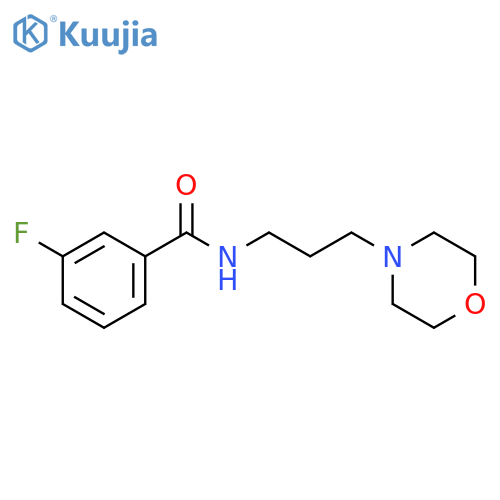 3-Fluoro-N-(3-morpholin-4-yl-propyl)-benzamide structure