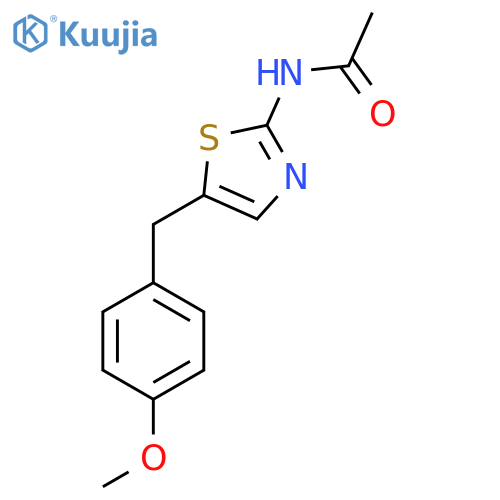 N-{5-(4-methoxyphenyl)methyl-1,3-thiazol-2-yl}acetamide structure