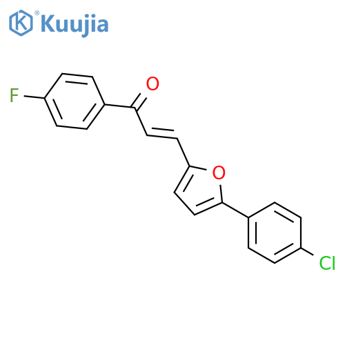 (2E)-3-[5-(4-chlorophenyl)furan-2-yl]-1-(4-fluorophenyl)prop-2-en-1-one structure