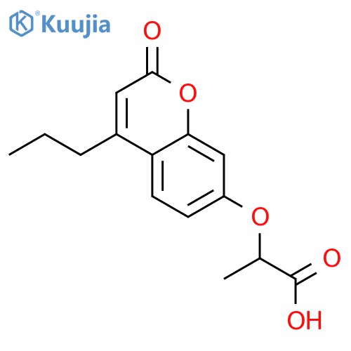 2-(2-Oxo-4-propyl-2H-chromen-7-yl)oxy-propanoic Acid structure