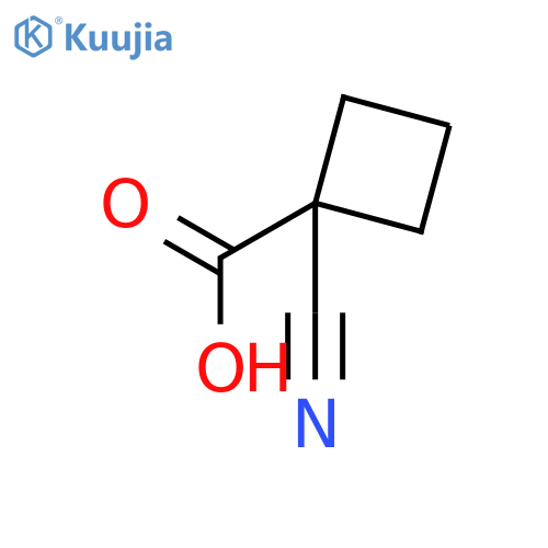 1-cyanocyclobutane-1-carboxylic acid structure