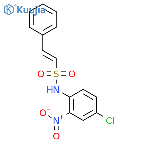Ethenesulfonamide, N-(4-chloro-2-nitrophenyl)-2-phenyl-, (1E)- structure