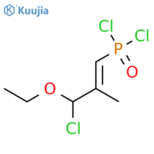 Phosphonic dichloride, (3-chloro-3-ethoxy-2-methyl-1-propenyl)- structure