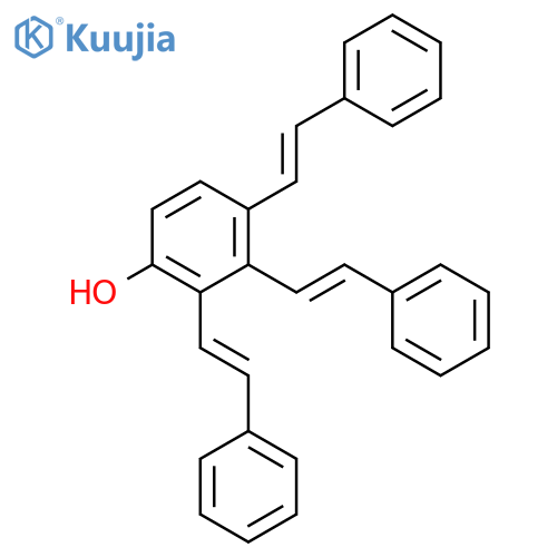 Phenol, tris(2-phenylethenyl)- structure