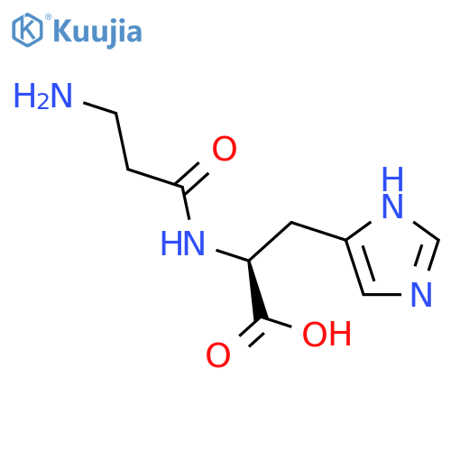 beta-Alanyl-L-Histidine structure