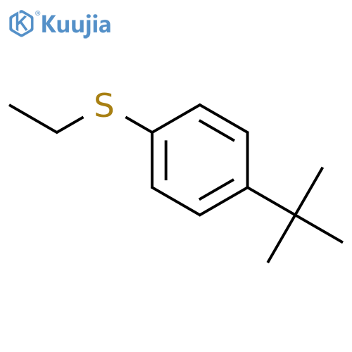 Benzene, 1-(1,1-dimethylethyl)-4-(ethylthio)- structure