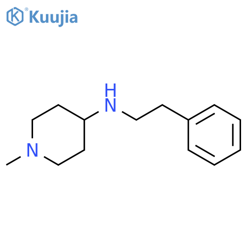 1-methyl-N-(2-phenylethyl)piperidin-4-amine structure