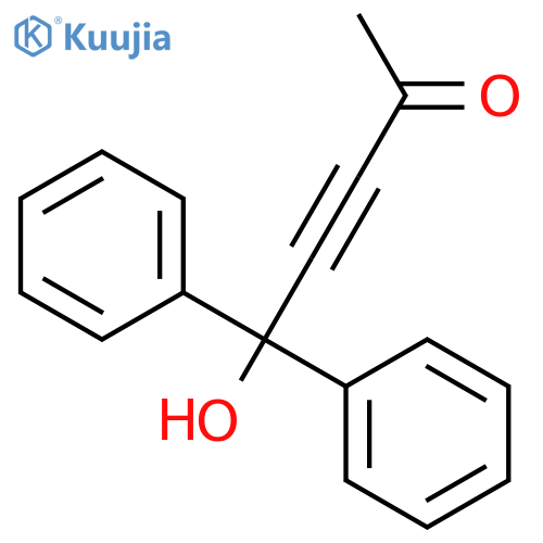 3-Pentyn-2-one, 5-hydroxy-5,5-diphenyl- structure