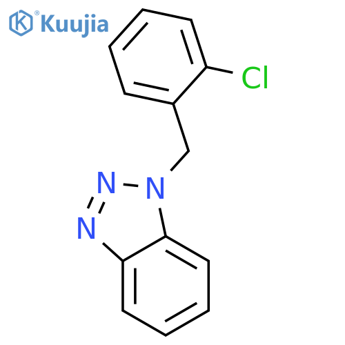 1-(2-chlorophenyl)methyl-1H-1,2,3-benzotriazole structure