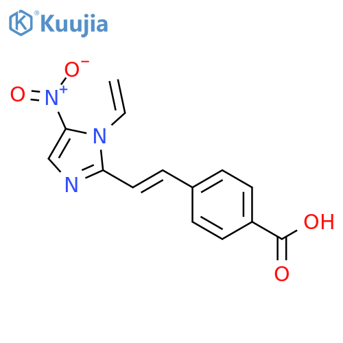 Benzoic acid,4-[2-(1-ethenyl-5-nitro-1H-imidazol-2-yl)ethenyl]- structure