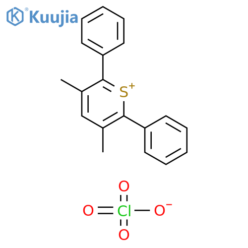 Thiopyrylium, 3,5-dimethyl-2,6-diphenyl-, perchlorate structure