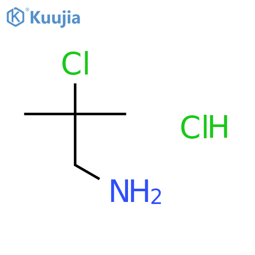 2-chloro-2-methylpropan-1-amine hydrochloride structure