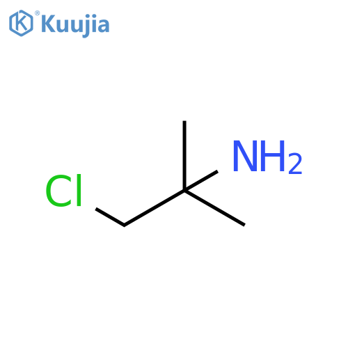 1-chloro-2-methylpropan-2-amine structure