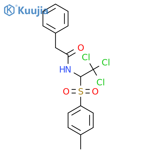 2-phenyl-N-2,2,2-trichloro-1-(4-methylbenzenesulfonyl)ethylacetamide structure