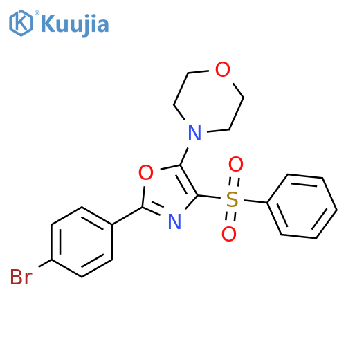 4-4-(benzenesulfonyl)-2-(4-bromophenyl)-1,3-oxazol-5-ylmorpholine structure