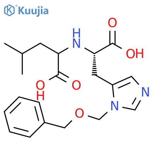 L-Histidine, N-(1-carboxy-3-methylbutyl)-3-[(phenylmethoxy)methyl]- structure