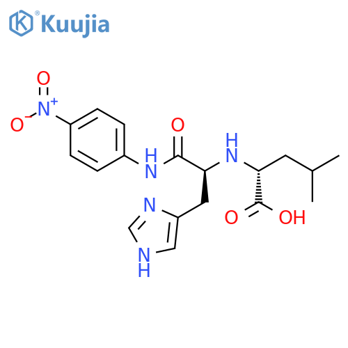 D-Leucine,N-[(1S)-1-(1H-imidazol-4-ylmethyl)-2-[(4-nitrophenyl)amino]-2-oxoethyl]- structure