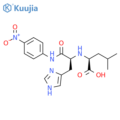 L-Leucine,N-[(1S)-1-(1H-imidazol-4-ylmethyl)-2-[(4-nitrophenyl)amino]-2-oxoethyl]- structure