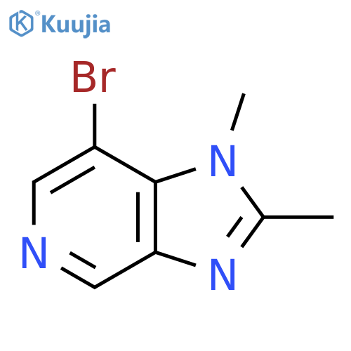7-bromo-1,2-dimethyl-1H-imidazo4,5-cpyridine structure